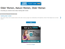 Tablet Screenshot of olderwomenmaturewomen.blogspot.com