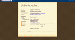 Desktop Screenshot of lifebenefits.blogspot.com