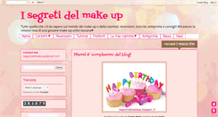 Desktop Screenshot of isegretidelmakeup.blogspot.com