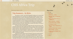 Desktop Screenshot of chsafrica.blogspot.com