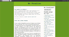 Desktop Screenshot of nofocalizo.blogspot.com