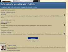 Tablet Screenshot of historiaeducacaomatematica.blogspot.com