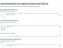 Tablet Screenshot of mantenimientosubestacioneselectricas.blogspot.com