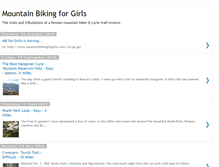 Tablet Screenshot of mountainbikingforgirls.blogspot.com