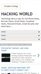 Mobile Screenshot of hackingtips011.blogspot.com