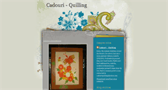 Desktop Screenshot of cadouri-quilling.blogspot.com