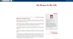 Desktop Screenshot of myhonorismylife.blogspot.com