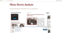 Desktop Screenshot of mens-down-jackets.blogspot.com