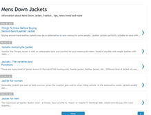 Tablet Screenshot of mens-down-jackets.blogspot.com