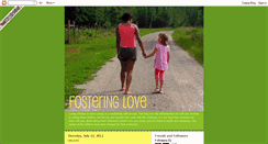 Desktop Screenshot of fostering-love.blogspot.com