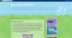 Desktop Screenshot of gotteenfiction.blogspot.com