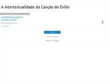 Tablet Screenshot of intertextualidadedacancao.blogspot.com