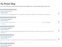 Tablet Screenshot of mypinballblog.blogspot.com