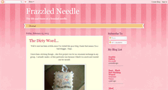 Desktop Screenshot of frazzledneedle.blogspot.com