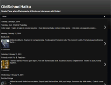 Tablet Screenshot of oldschoolhaiku.blogspot.com