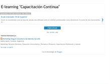 Tablet Screenshot of e-learningcapacitacioncontinua.blogspot.com