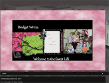 Tablet Screenshot of bridgetwrites.blogspot.com