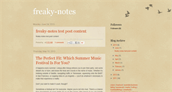 Desktop Screenshot of freaky-notes.blogspot.com