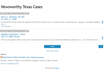 Tablet Screenshot of interesting-texas-court-cases.blogspot.com