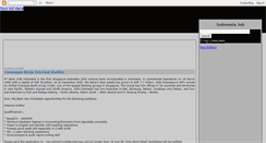 Desktop Screenshot of indonesiajob.blogspot.com