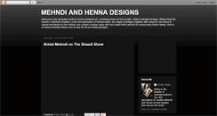 Desktop Screenshot of mehndicreations.blogspot.com