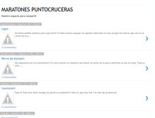 Tablet Screenshot of maratonespuntocruceras.blogspot.com