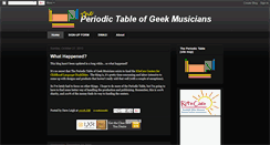 Desktop Screenshot of periodicgeek.blogspot.com