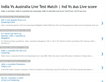 Tablet Screenshot of indvsauslivetestmatch.blogspot.com