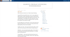 Desktop Screenshot of fridayeveningponderings.blogspot.com