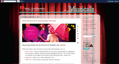Desktop Screenshot of hlamusicals.blogspot.com