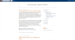 Desktop Screenshot of juggledthoughts.blogspot.com