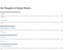 Tablet Screenshot of mylifeintothoughts.blogspot.com