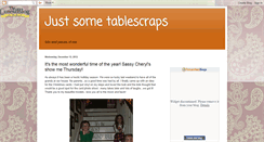 Desktop Screenshot of justsometablescraps.blogspot.com