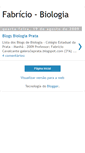 Mobile Screenshot of biologiafabricio.blogspot.com
