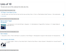 Tablet Screenshot of listsof10.blogspot.com