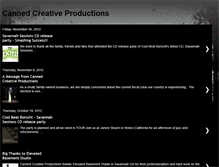 Tablet Screenshot of cannedcreativeproductions.blogspot.com