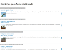 Tablet Screenshot of caminhossustentabilidade.blogspot.com