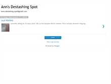 Tablet Screenshot of annsdestashingspot.blogspot.com