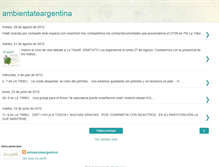 Tablet Screenshot of ambientateargentina.blogspot.com