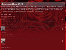 Tablet Screenshot of blossomingrose2012.blogspot.com