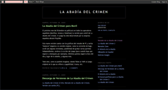 Desktop Screenshot of abadiadelcrimen.blogspot.com