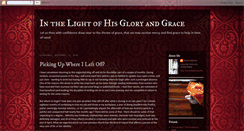 Desktop Screenshot of gloriousgrace.blogspot.com