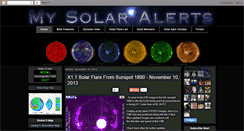 Desktop Screenshot of mysolaralerts.blogspot.com