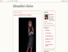 Tablet Screenshot of alexandraschoice.blogspot.com