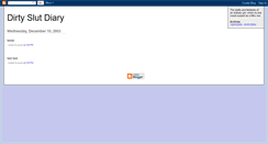 Desktop Screenshot of dirtyslut.blogspot.com