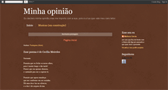Desktop Screenshot of minhaopiniaomatheus.blogspot.com