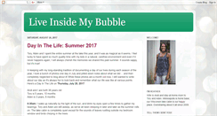 Desktop Screenshot of liveinsidemybubble.blogspot.com