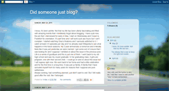 Desktop Screenshot of didsomeonejustblog.blogspot.com