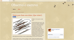 Desktop Screenshot of observoeescrevo.blogspot.com