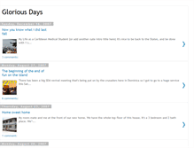 Tablet Screenshot of gloriousgloriadays.blogspot.com